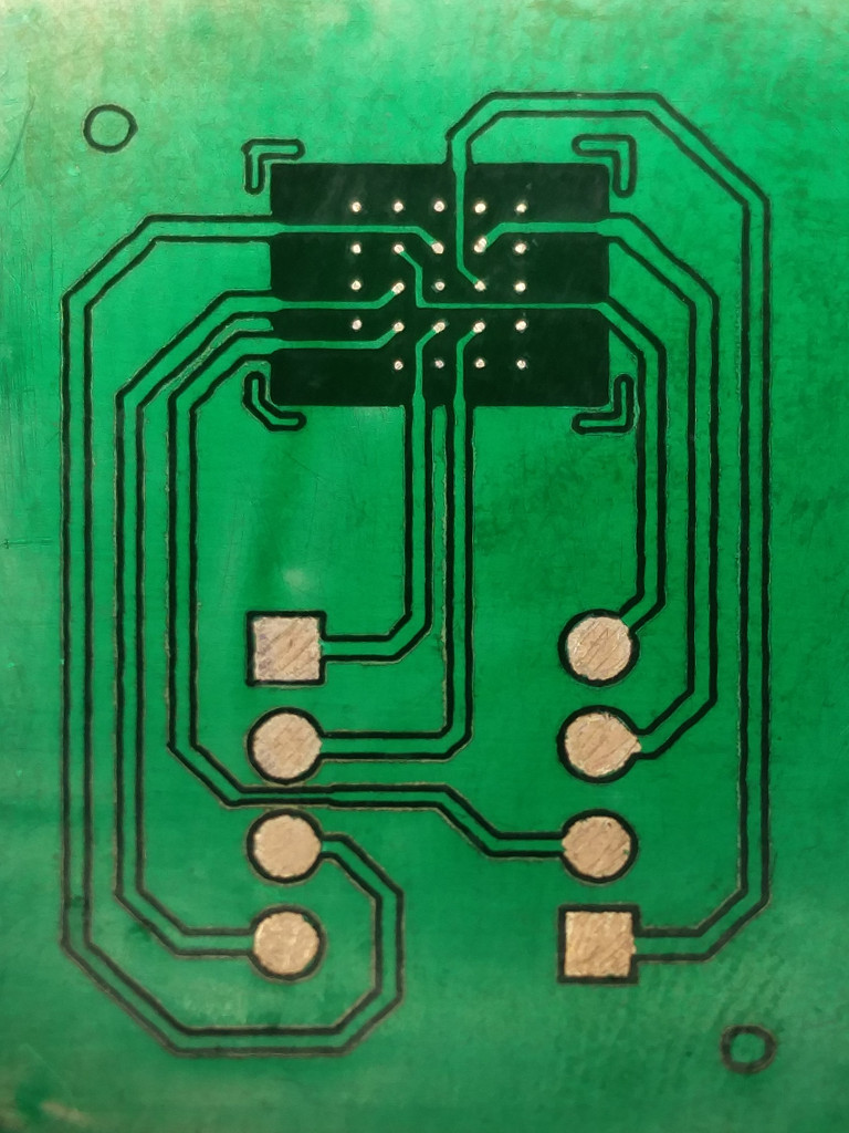 Flash adapter solder mask being removed on pads