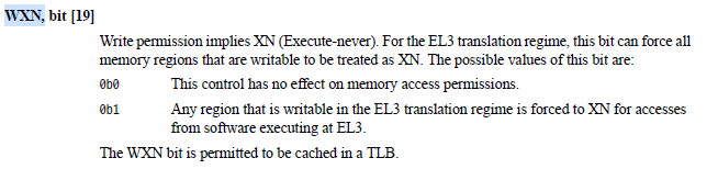 SCTLR_EL3.WXN specification