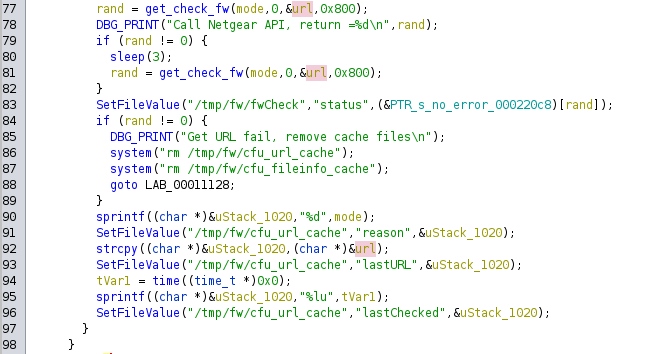 Copy of the URL retrieve inside the file /tmp/fw/cfu_url_cache