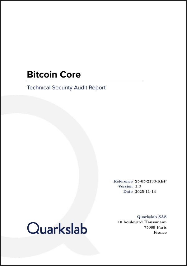 Audit Report Bitcoin Core